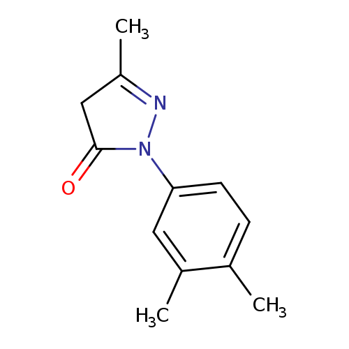 CC1=NN(C(=O)C1)c1ccc(c(c1)C)C