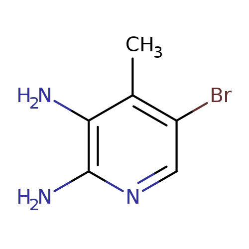 Brc1cnc(c(c1C)N)N