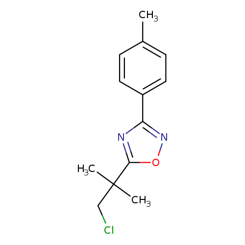 ClCC(c1onc(n1)c1ccc(cc1)C)(C)C