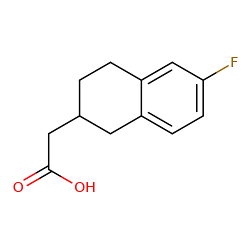 OC(=O)CC1CCc2c(C1)ccc(c2)F