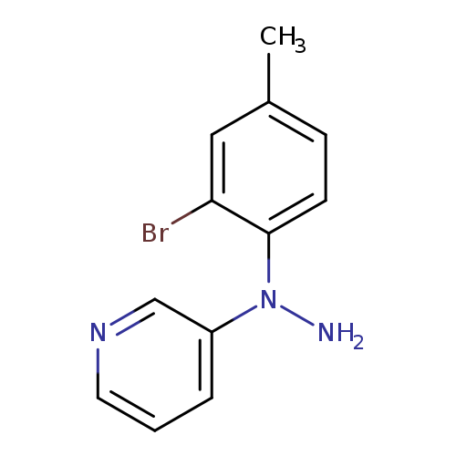 Cc1ccc(c(c1)Br)N(c1cccnc1)N