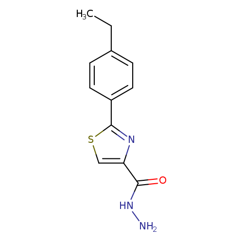 NNC(=O)c1csc(n1)c1ccc(cc1)CC