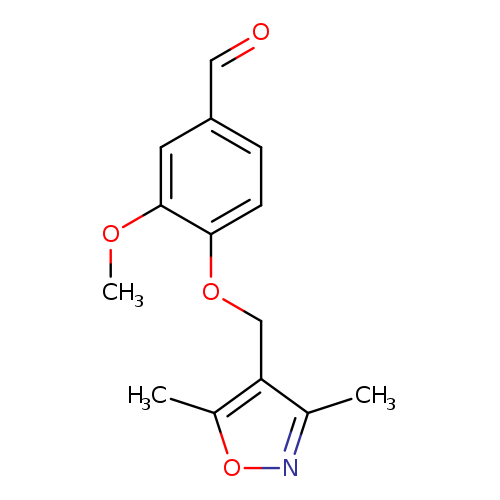 O=Cc1ccc(c(c1)OC)OCc1c(C)noc1C