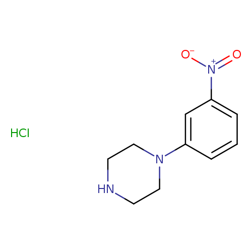 [O-][N+](=O)c1cccc(c1)N1CCNCC1.Cl