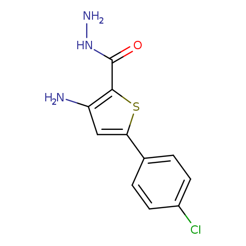 NNC(=O)c1sc(cc1N)c1ccc(cc1)Cl