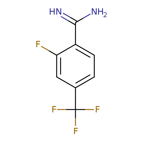NC(=N)c1ccc(cc1F)C(F)(F)F