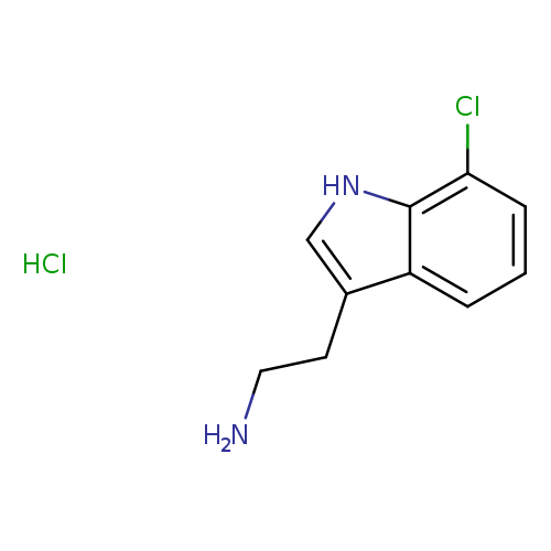 NCCc1c[nH]c2c1cccc2Cl.Cl