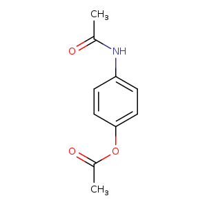 CC(=O)Nc1ccc(cc1)OC(=O)C