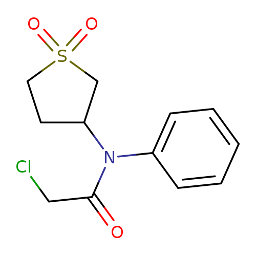 ClCC(=O)N(C1CCS(=O)(=O)C1)c1ccccc1