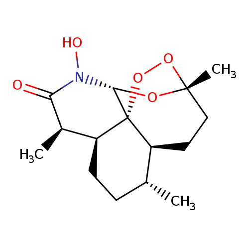 O=C1N(O)[C@@H]2O[C@@]3(C)CC[C@@H]4[C@]2([C@H]([C@H]1C)CC[C@H]4C)OO3