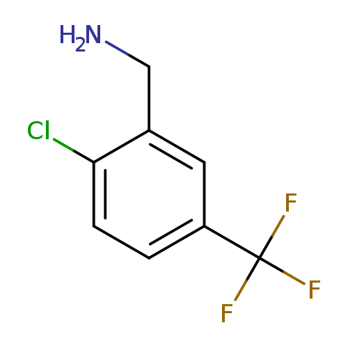 NCc1cc(ccc1Cl)C(F)(F)F