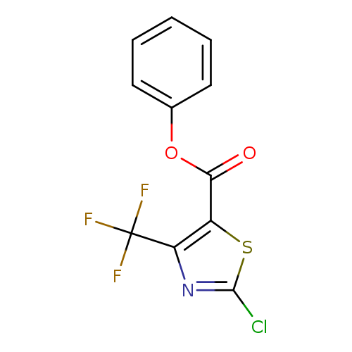 Clc1nc(c(s1)C(=O)Oc1ccccc1)C(F)(F)F