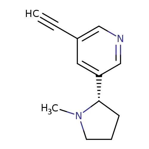 C#Cc1cncc(c1)[C@@H]1CCCN1C