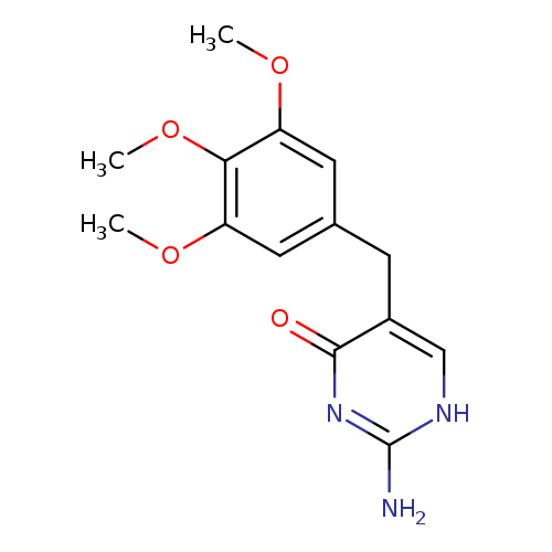 COc1cc(Cc2c[nH]c(nc2=O)N)cc(c1OC)OC