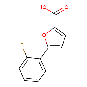 Fc1ccccc1c1ccc(o1)C(=O)O