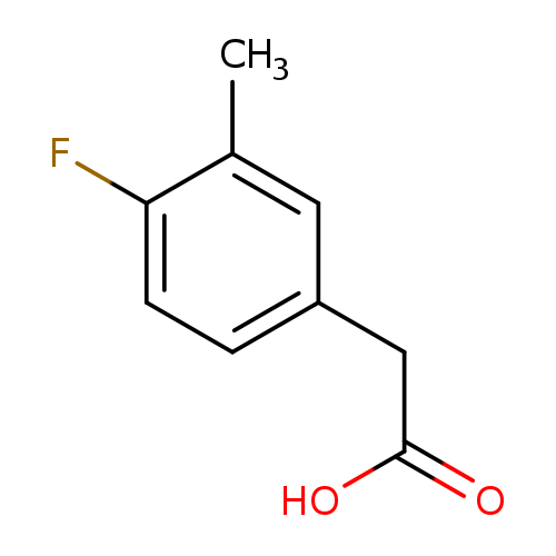 OC(=O)Cc1ccc(c(c1)C)F