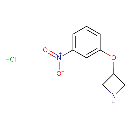 [O-][N+](=O)c1cccc(c1)OC1CNC1.Cl