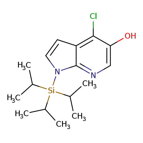 Oc1cnc2c(c1Cl)ccn2[Si](C(C)C)(C(C)C)C(C)C