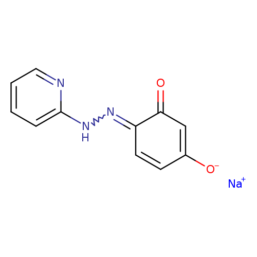 [O-]C1=CC(=O)C(=NNc2ccccn2)C=C1.[Na+]