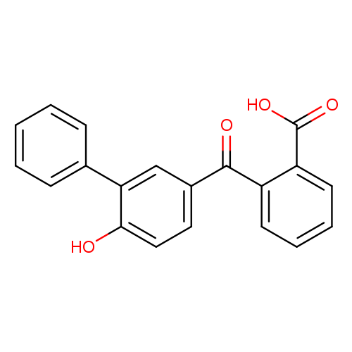 Oc1ccc(cc1c1ccccc1)C(=O)c1ccccc1C(=O)O