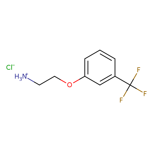 [NH3+]CCOc1cccc(c1)C(F)(F)F.[Cl-]