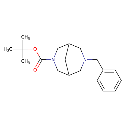 O=C(N1CC2CN(CC(C1)C2)Cc1ccccc1)OC(C)(C)C
