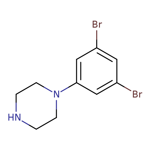 Brc1cc(cc(c1)Br)N1CCNCC1