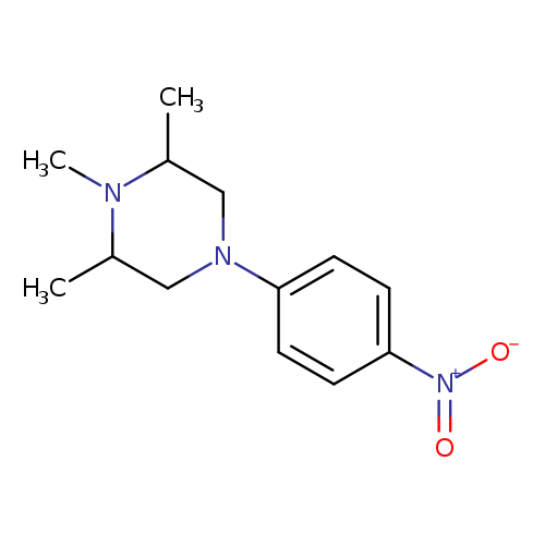 CC1CN(CC(N1C)C)c1ccc(cc1)[N+](=O)[O-]