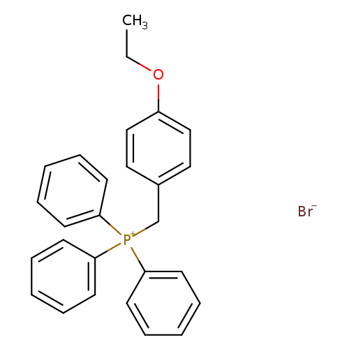 CCOc1ccc(cc1)C[P+](c1ccccc1)(c1ccccc1)c1ccccc1.[Br-]