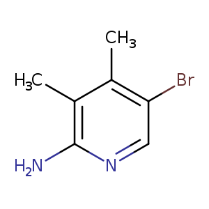 Brc1cnc(c(c1C)C)N