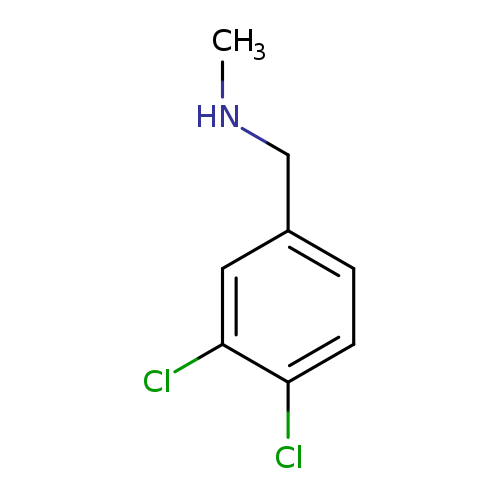 CNCc1ccc(c(c1)Cl)Cl