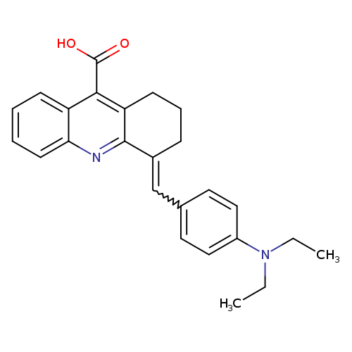 CCN(c1ccc(cc1)C=C1CCCc2c1nc1ccccc1c2C(=O)O)CC