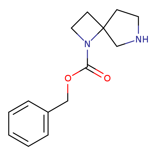 O=C(N1CCC21CNCC2)OCc1ccccc1