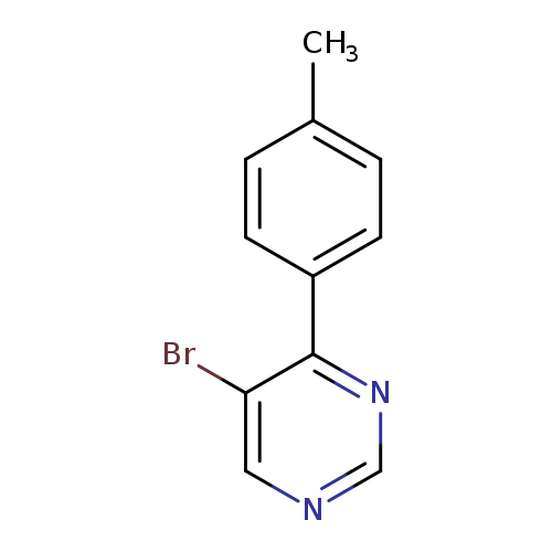 Cc1ccc(cc1)c1ncncc1Br