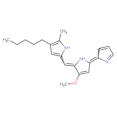 CCCCCc1cc([nH]c1C)C=c1[nH]c(=C2C=CC=N2)cc1OC