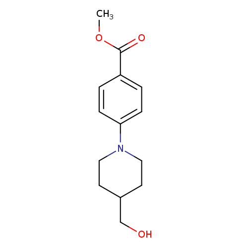 OCC1CCN(CC1)c1ccc(cc1)C(=O)OC