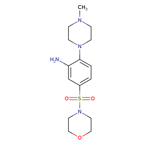 CN1CCN(CC1)c1ccc(cc1N)S(=O)(=O)N1CCOCC1