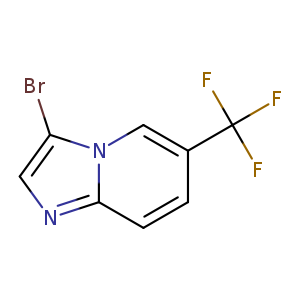 FC(c1ccc2n(c1)c(Br)cn2)(F)F