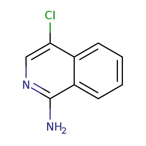 Nc1ncc(c2c1cccc2)Cl