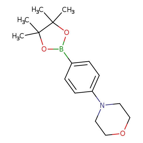 CC1(C)OB(OC1(C)C)c1ccc(cc1)N1CCOCC1