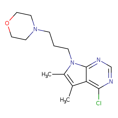 Clc1ncnc2c1c(C)c(n2CCCN1CCOCC1)C