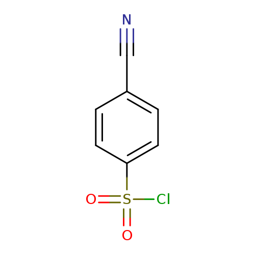 N#Cc1ccc(cc1)S(=O)(=O)Cl