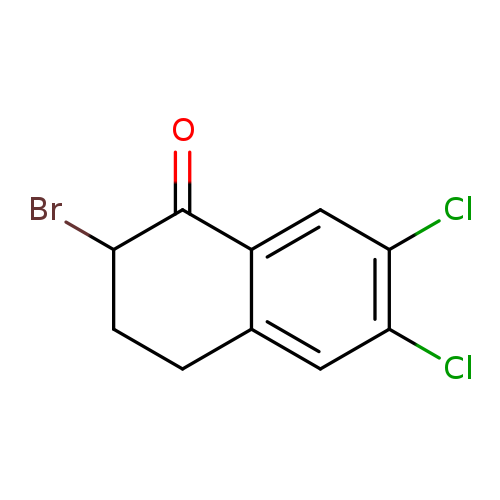 O=C1C(Br)CCC2=C1C=C(Cl)C(Cl)=C2