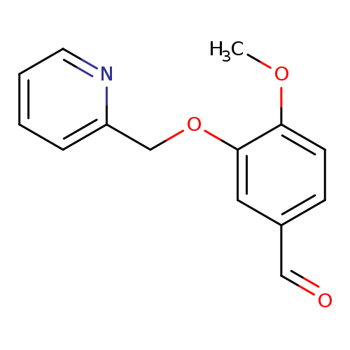 O=Cc1ccc(c(c1)OCc1ccccn1)OC