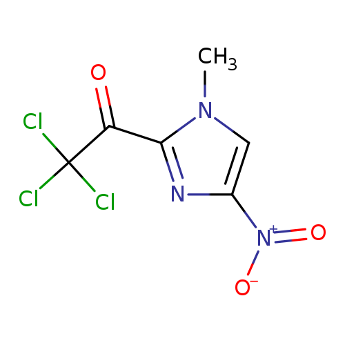 O=C(C(Cl)(Cl)Cl)c1nc(cn1C)[N+](=O)[O-]