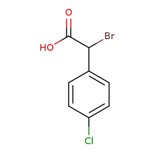 BrC(c1ccc(cc1)Cl)C(=O)O