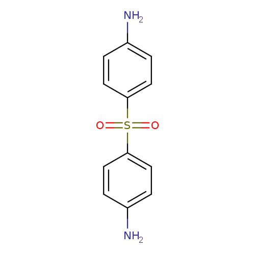 Nc1ccc(cc1)S(=O)(=O)c1ccc(cc1)N