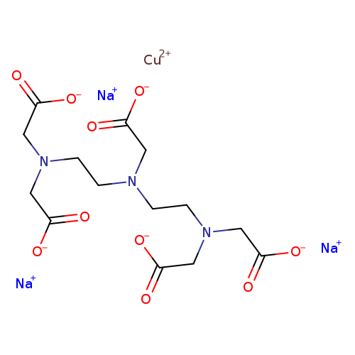 [O-]C(=O)CN(CCN(CC(=O)[O-])CC(=O)[O-])CCN(CC(=O)[O-])CC(=O)[O-].[Na+].[Na+].[Na+].[Cu+2]
