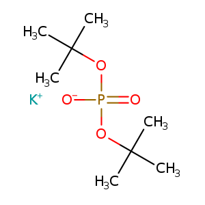 CC(OP(=O)(OC(C)(C)C)[O-])(C)C.[K+]