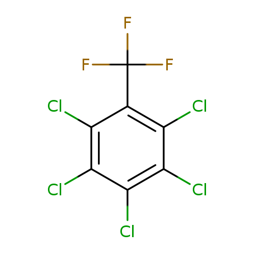 Clc1c(Cl)c(Cl)c(c(c1Cl)C(F)(F)F)Cl